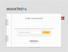 Tablet Screenshot of mocktest.com